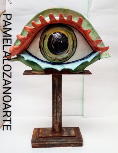 Sculpture titled "Inconmesurable e In…" by Pamela Lozano Arte, Original Artwork, Clay