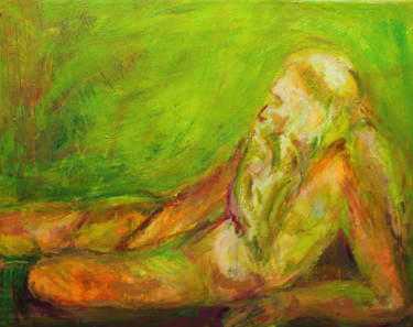 Painting titled "Jerome" by Pamela Rys, Original Artwork, Acrylic