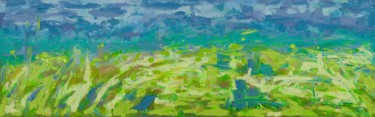 Painting titled "Olsztyn : 14" x 43"…" by Pamela Rys, Original Artwork, Acrylic