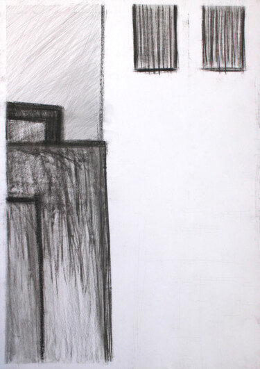 Drawing titled "Grey Scale" by Pamela Rys, Original Artwork, Charcoal