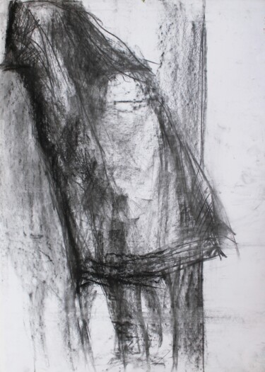 Drawing titled "Shadows 3" by Pamela Rys, Original Artwork, Charcoal