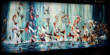 Pittura intitolato "Fairytale of the 7…" da Pameli Kayal, Opera d'arte originale, Acrilico