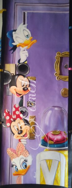 Mickey Mouse $ Louis Vuitton, Painting by Luana Muntoni (Munlu.art