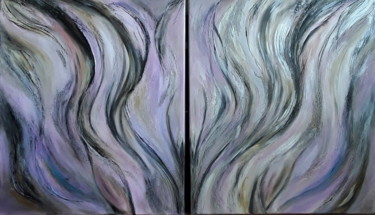 Painting titled "Zephyr Tenderness" by Dariia Tsiupa, Original Artwork, Acrylic