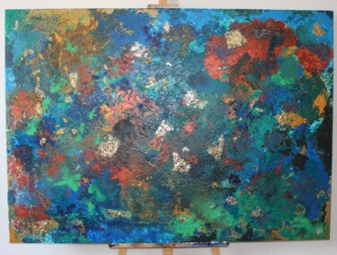 Schilderij getiteld "Earth" door Pamkes, Origineel Kunstwerk, Acryl