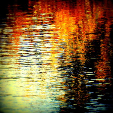 Photographie intitulée "Cascade rousse" par An'Marie Pirard, Œuvre d'art originale