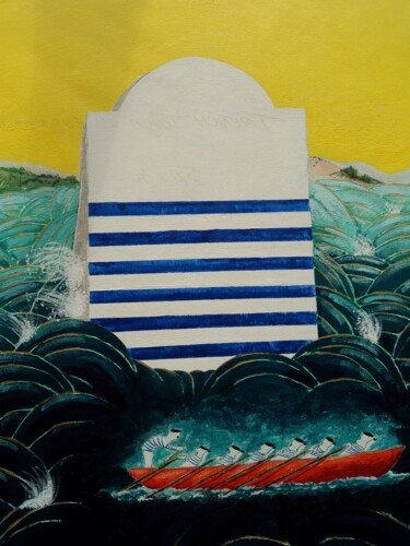 Peinture intitulée "Front'Océan...." par Pampouille, Œuvre d'art originale, Acrylique