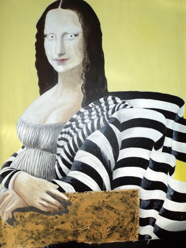 Painting titled "Mona Adams...." by Pampouille, Original Artwork, Acrylic