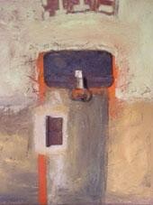 Peinture intitulée "Façade  ocre" par Pampouille, Œuvre d'art originale, Acrylique