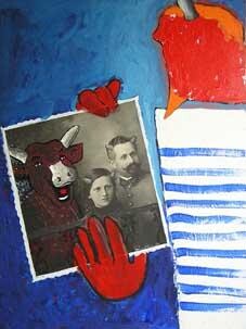 Peinture intitulée "Photo de Famille" par Pampouille, Œuvre d'art originale, Acrylique