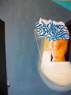 Peinture intitulée "Mes 2 seins malgré…" par Pampouille, Œuvre d'art originale, Acrylique
