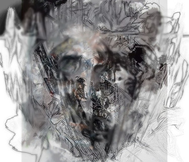 Digital Arts με τίτλο "rational face" από Pan Val, Αυθεντικά έργα τέχνης, Ψηφιακή ζωγραφική