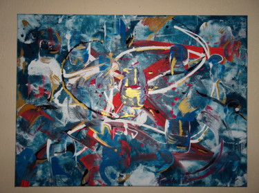 Painting titled "Tourbillon" by Isabelle Pandini, Original Artwork, Acrylic