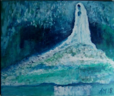 Painting titled "Lourdes" by Panflot1, Original Artwork, Acrylic