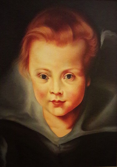 Pintura intitulada "daughter" por Panos Kotsomytis, Obras de arte originais, Óleo