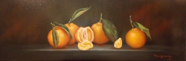 Peinture intitulée "Mandarines" par Panos Kotsomytis, Œuvre d'art originale, Huile