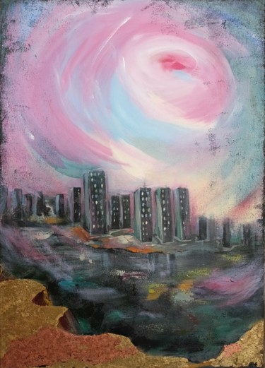 Painting titled "Awakening" by Hanna Maris, Original Artwork, Acrylic