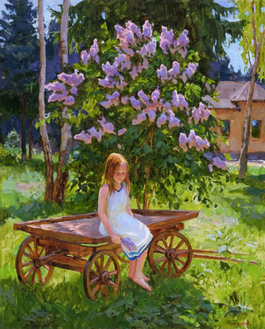 Painting titled "Весна.jpg" by Sergey Panteleev, Original Artwork, Oil