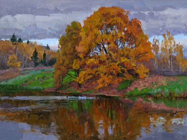 Картина под названием "Бронза" - Sergey Panteleev, Подлинное произведение искусства, Масло Установлен на Деревянная рама для…