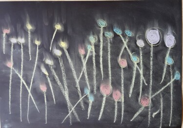 Painting titled "Quando arriva il ve…" by Paobel, Original Artwork, Chalk