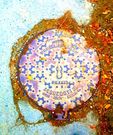 Fotografia intitolato "Manhole" da Paobel, Opera d'arte originale, Fotografia digitale