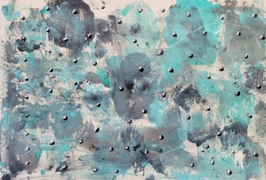 Картина под названием "Blu" - Paobel, Подлинное произведение искусства, Акрил