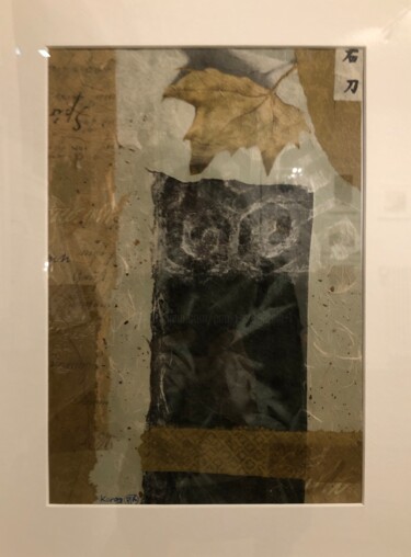 Collagen mit dem Titel "Automne" von Paola Korga, Original-Kunstwerk, Collagen