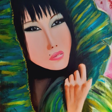 Painting titled "Vietnamienne" by Paola Hochlander, Original Artwork, Oil