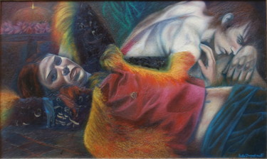 Pintura titulada "EAST LIGHTS" por Paola Imposimato, Obra de arte original, Oleo Montado en Panel de madera