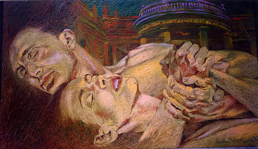 Painting titled "EDUARDO AND CRISTINA" by Paola Imposimato, Original Artwork, Oil