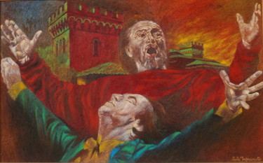Painting titled "MACBETH" by Paola Imposimato, Original Artwork, Oil