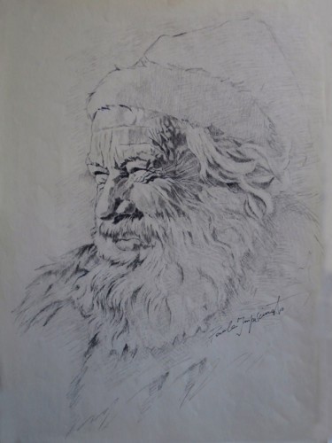 Desenho intitulada "THE HORIZON" por Paola Imposimato, Obras de arte originais, Tinta