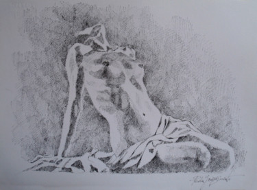 Disegno intitolato "TOWARDS THE SUN" da Paola Imposimato, Opera d'arte originale, Inchiostro