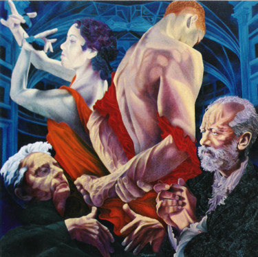Pittura intitolato "CAPRICCIO ITALIANO" da Paola Imposimato, Opera d'arte originale, Olio