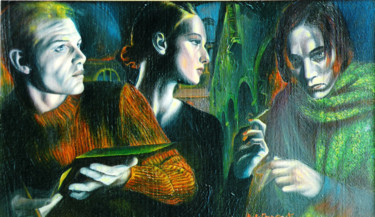 Pintura intitulada "THE SUBURB OF WIDEN" por Paola Imposimato, Obras de arte originais, Óleo
