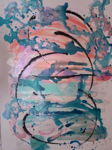 Pittura intitolato "Paesaggio marino" da Paola Maritan, Opera d'arte originale, Acrilico