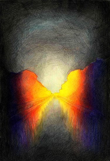 Disegno intitolato "Copertina de "Il so…" da Paola Milani, Opera d'arte originale, Matite colorate