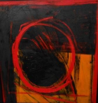 Pittura intitolato "Cuore nero" da Paola Doria, Opera d'arte originale, Olio
