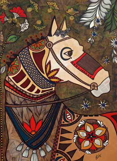 Peinture intitulée "Inara" par Paola Moscatelli, Œuvre d'art originale, Acrylique Monté sur Châssis en bois