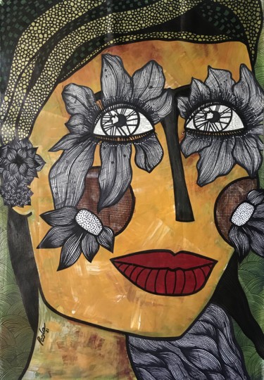 Картина под названием "Faraasha" - Paola Moscatelli, Подлинное произведение искусства, Акрил