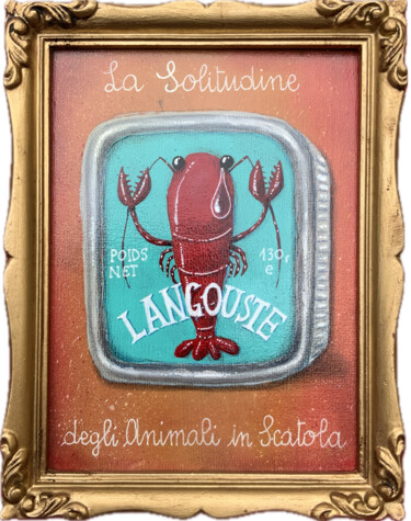 "627 - LANGOUSTE" başlıklı Tablo Paolo Andrea Deandrea tarafından, Orijinal sanat, Akrilik