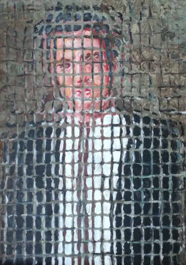Peinture intitulée "Uomo con giacca e c…" par Paolo Avanzi, Œuvre d'art originale, Acrylique