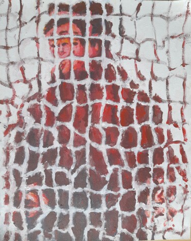 Pintura titulada "Uomo con cappotto m…" por Paolo Avanzi, Obra de arte original, Acrílico