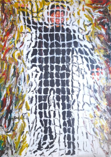 Картина под названием "Lo showman" - Paolo Avanzi, Подлинное произведение искусства, Акрил Установлен на Деревянная рама для…