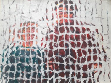 Pintura titulada "Coppia solitaria" por Paolo Avanzi, Obra de arte original, Acrílico Montado en Bastidor de camilla de made…