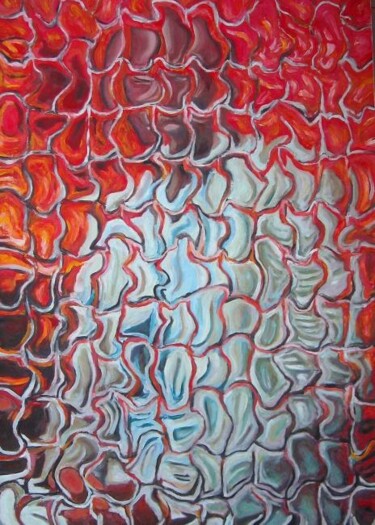 Painting titled "Spirito del fuoco" by Paolo Avanzi, Original Artwork