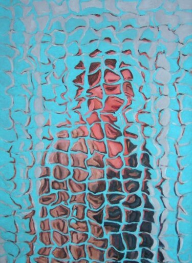 Peinture intitulée "Donna in campo cele…" par Paolo Avanzi, Œuvre d'art originale