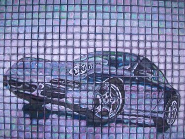 Painting titled "Auto Porsche" by Paolo Avanzi, Original Artwork