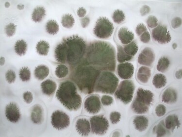Pintura titulada "Green cells" por Paolo Avanzi, Obra de arte original