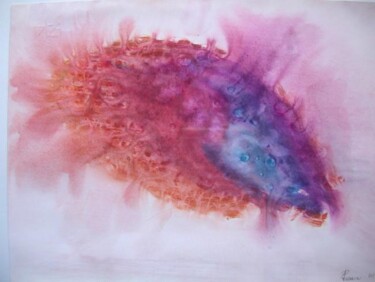 Pintura intitulada "Psychedelic fish" por Paolo Avanzi, Obras de arte originais
